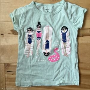 Carters girls beach day tee size 3t